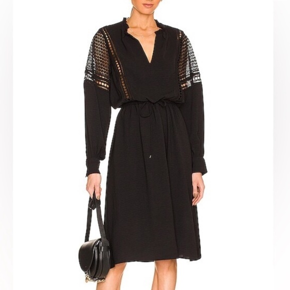Brochu Walker Dresses & Skirts - Brochu Walker "Rebekah"  Black Long Sleeve Dress size Small